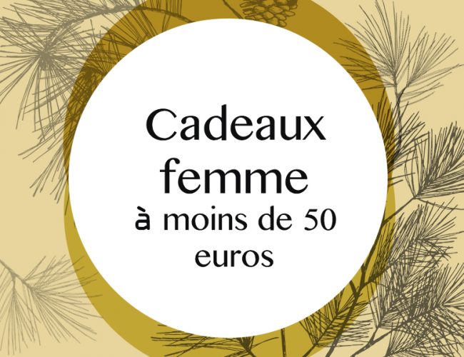 sélection cadeaux pour femme à moins e 50 euros par Tea and Poppies