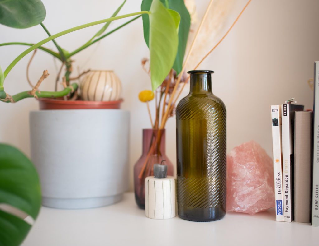 photo, bouteille d'huile d'olive, lifestyle, tuto, que faire avec ses bouteilles en verre vide, DIY